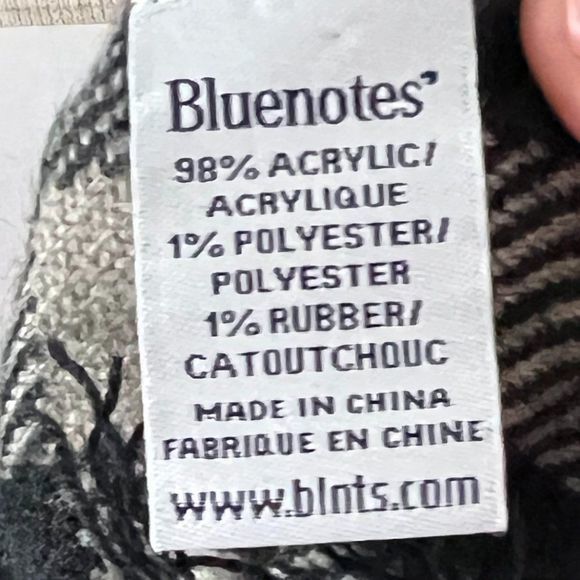 🌿4/$35🌿 BLUENOTES Black Brown Plaid Scarf - Picture 4 of 5